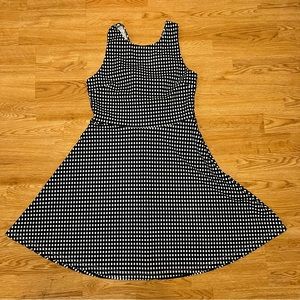 Blue Rain | Blue and white checkered dress
